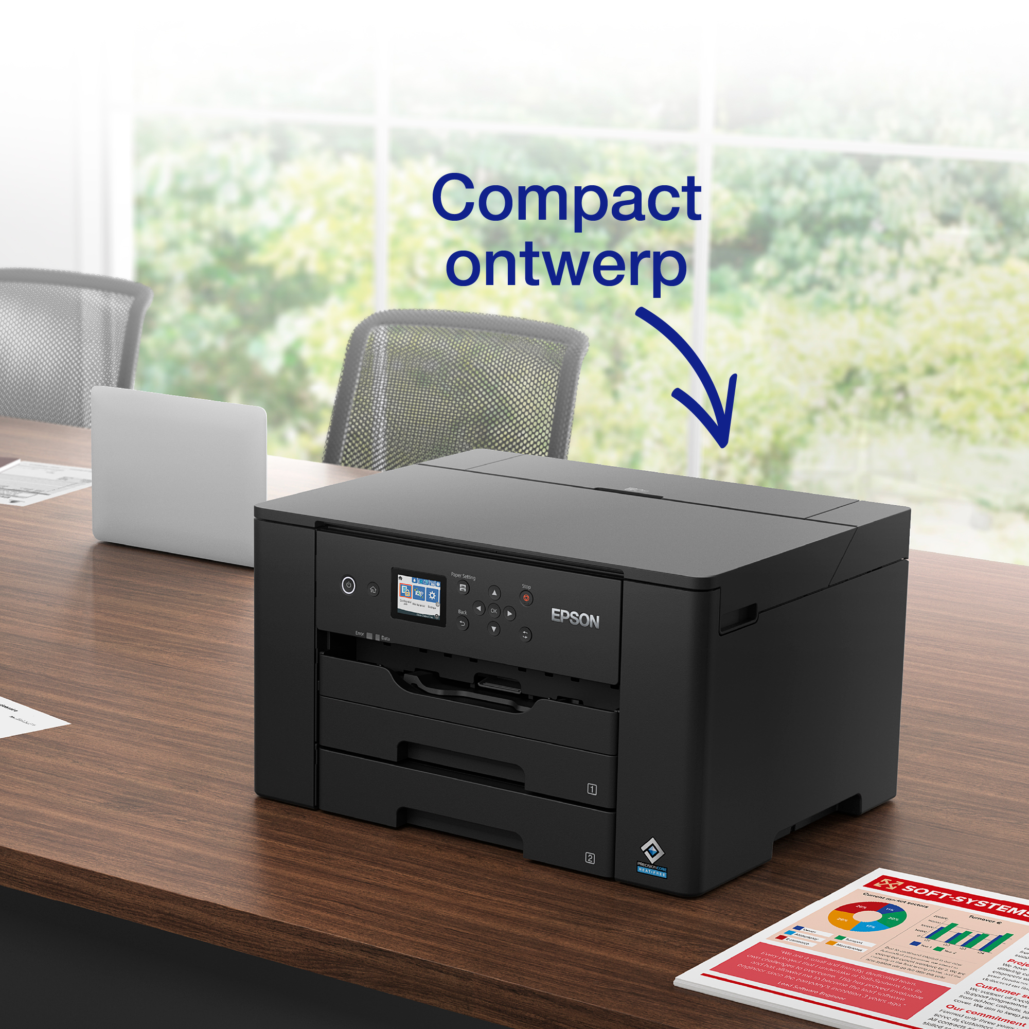 WorkForce WF-7310DTW A3+ single function inkjetprinter met draadloze connectiviteit en dubbelzijdig printen